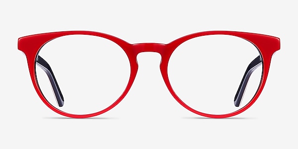 Tradition Red & Navy Acetate Eyeglass Frames