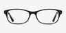 Kedah Black AcetateEyeglass Frames from EyeBuyDirect, Front View