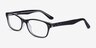 Kedah Black AcetateEyeglass Frames from EyeBuyDirect, Angle View
