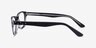 Kedah Black AcetateEyeglass Frames from EyeBuyDirect, Side View