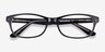 Kedah Black AcetateEyeglass Frames from EyeBuyDirect, Closed View