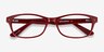 Kedah Burgundy AcetateEyeglass Frames from EyeBuyDirect, Closed View