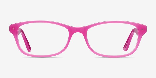 Kedah Pink AcetateEyeglass Frames from EyeBuyDirect, Front View