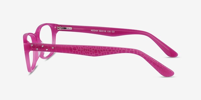 Kedah Pink AcetateEyeglass Frames from EyeBuyDirect, Side View