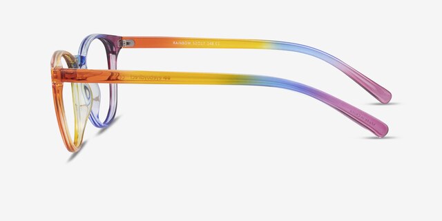 Rainbow Arc-en-ciel PlastiqueMontures de lunettes de vue d'EyeBuyDirect, Vue de Côté