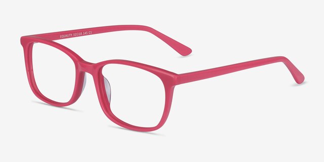 Equality Rose AcétateMontures de lunettes de vue d'EyeBuyDirect, Vue d'Angle