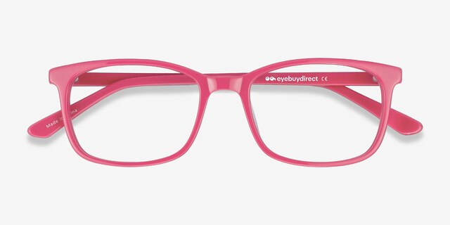 Equality Rose AcétateMontures de lunettes de vue d'EyeBuyDirect, Vue Rapprochée