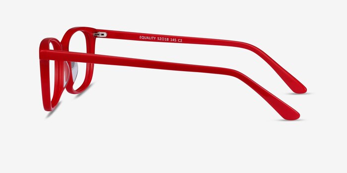 Equality Rouge Acétate Montures de lunettes de vue d'EyeBuyDirect