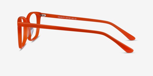 Equality Orange AcetateEyeglass Frames from EyeBuyDirect, Side View