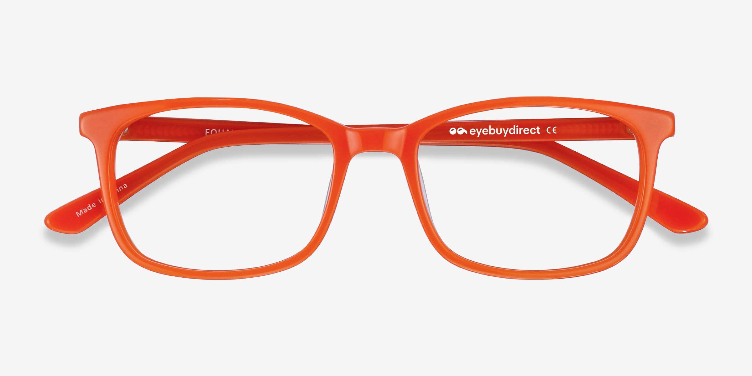 Progressive Transitions Eyeglasses Online with Small Fit Rectangle Full Rim Acetate Design Equality in Red pink orange by Eyebuydirect Lenses