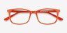 Equality Orange AcetateEyeglass Frames from EyeBuyDirect, Closed View