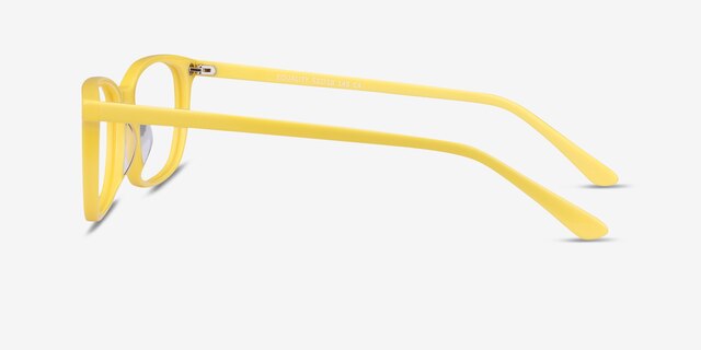 Equality Yellow AcetateEyeglass Frames from EyeBuyDirect, Side View