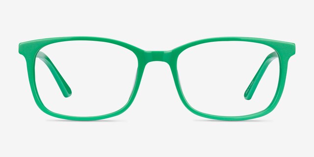 Equality Green AcetateEyeglass Frames from EyeBuyDirect, Front View