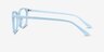Equality Blue AcetateEyeglass Frames from EyeBuyDirect, Side View