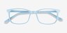 Equality Blue AcetateEyeglass Frames from EyeBuyDirect, Closed View