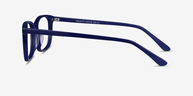 Equality Navy AcetateEyeglass Frames from EyeBuyDirect, Side View
