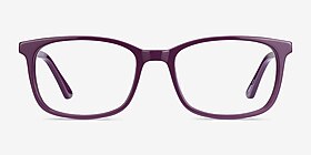 Equality Violet Acétate Montures de lunettes de vue d'EyeBuyDirect, Vue de Face
