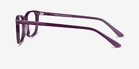 Equality Violet Acétate Montures de lunettes de vue d'EyeBuyDirect, Vue de Côté