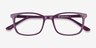 Equality Purple AcetateEyeglass Frames from EyeBuyDirect, Closed View