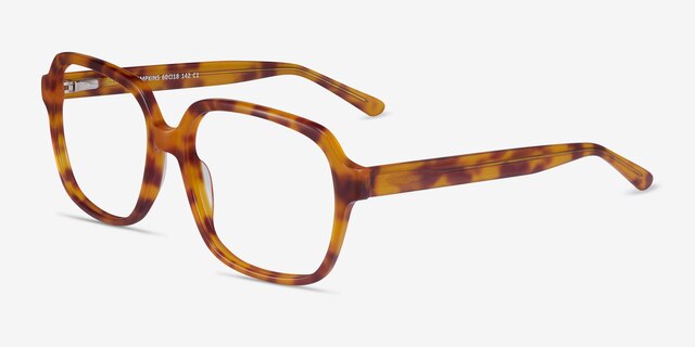 Tompkins Light Tortoise AcétateMontures de lunettes de vue d'EyeBuyDirect, Vue d'Angle