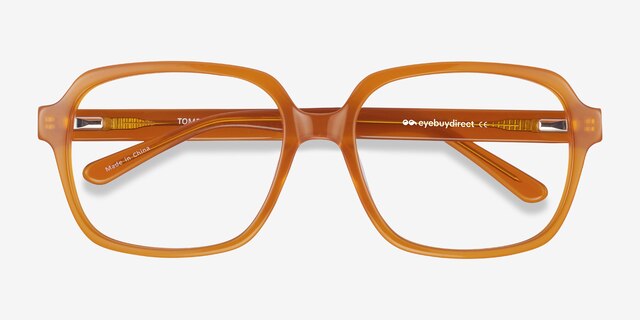 Tompkins Mellow Yellow AcetateEyeglass Frames from EyeBuyDirect, Closed View