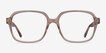 Tompkins Clear Brown AcetateEyeglass Frames from EyeBuyDirect, Front View