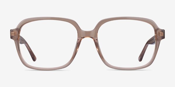 Tompkins Clear Brown Acetate Eyeglass Frames