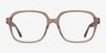 Tompkins Clear Brown AcetateEyeglass Frames from EyeBuyDirect, Front View