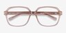 Tompkins Clear Brown AcetateEyeglass Frames from EyeBuyDirect, Closed View