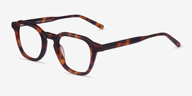 Victor Tortoise AcetateEyeglass Frames from EyeBuyDirect, Angle View