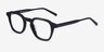 Victor Black AcetateEyeglass Frames from EyeBuyDirect, Angle View