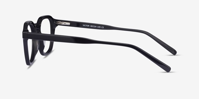 Victor Black AcetateEyeglass Frames from EyeBuyDirect, Side View