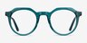 Mikoto Teal AcetateEyeglass Frames from EyeBuyDirect, Front View