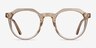 Mikoto Light Brown AcetateEyeglass Frames from EyeBuyDirect, Front View
