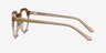 Mikoto Light Brown AcetateEyeglass Frames from EyeBuyDirect, Side View