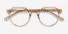 Mikoto Light Brown AcetateEyeglass Frames from EyeBuyDirect, Closed View