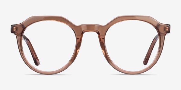 Mikoto Clear Brown Acétate Montures de lunettes de vue