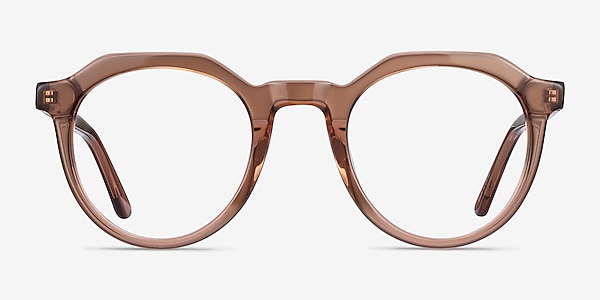 Mikoto Clear Brown Acetate Eyeglass Frames