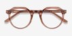 Mikoto Clear Brown AcetateEyeglass Frames from EyeBuyDirect, Closed View