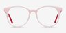 Solveig Pink & Red AcetateEyeglass Frames from EyeBuyDirect, Front View