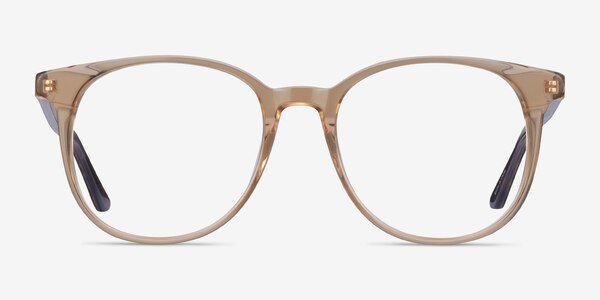 Solveig Square Clear Brown Glasses for Women | Eyebuydirect