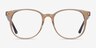 Solveig Clear Brown AcetateEyeglass Frames from EyeBuyDirect, Front View