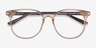 Solveig Clear Brown AcetateEyeglass Frames from EyeBuyDirect, Closed View