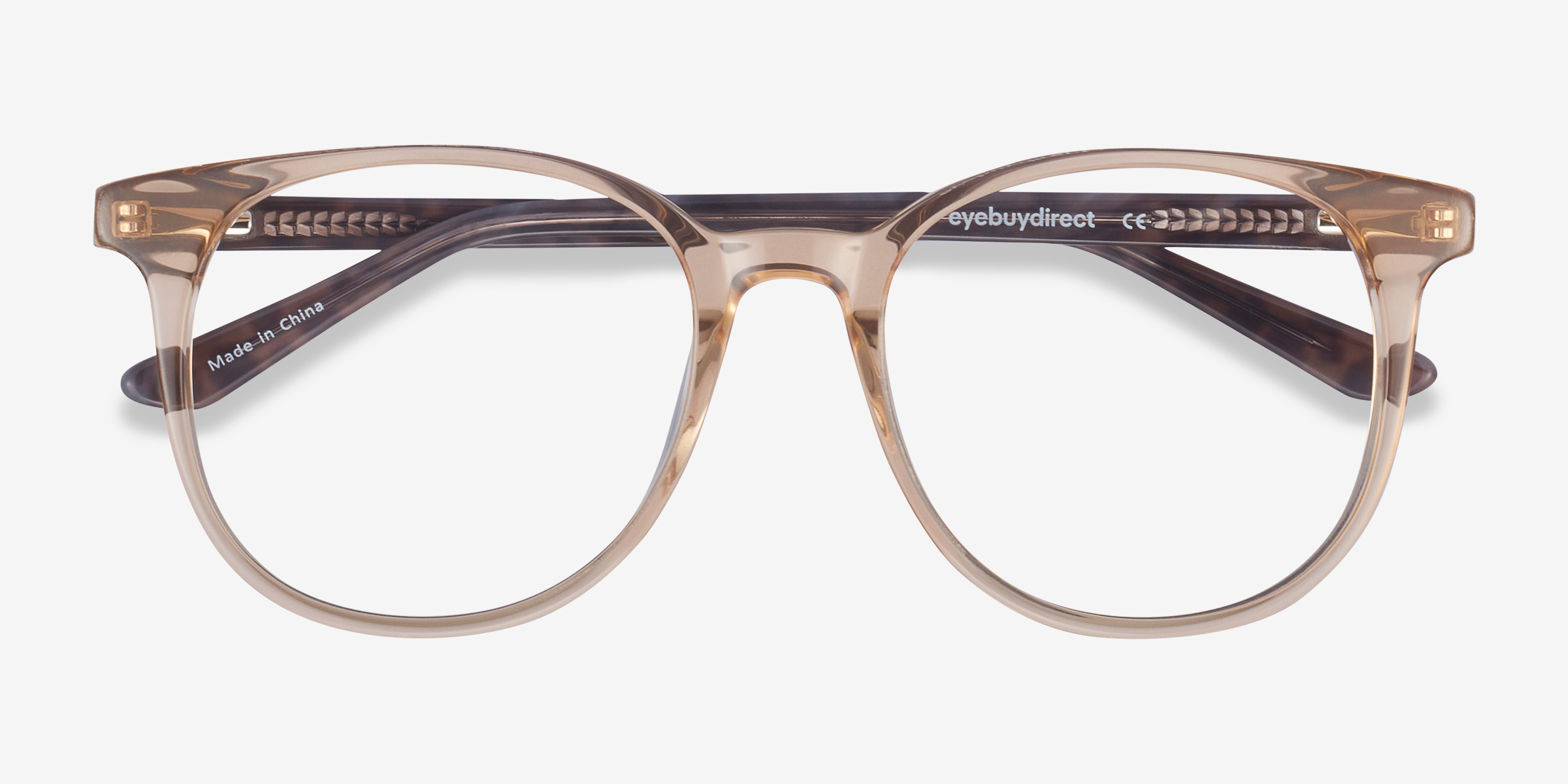Solveig Square Clear Brown Glasses for Women Eyebuydirect