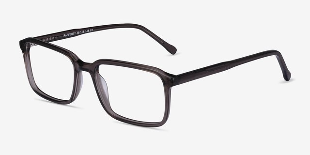 Rafferty Gray AcetateEyeglass Frames from EyeBuyDirect, Angle View