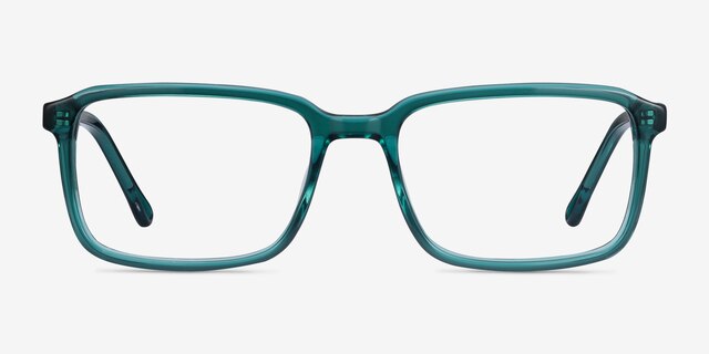 Rafferty Teal AcetateEyeglass Frames from EyeBuyDirect, Front View