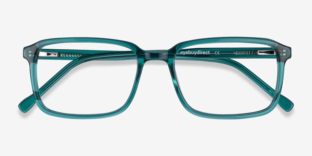 Rafferty Teal AcetateEyeglass Frames from EyeBuyDirect, Closed View