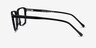 Rafferty Noir AcétateMontures de lunettes de vue d'EyeBuyDirect, Vue de Côté