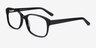 Tobias Black AcetateEyeglass Frames from EyeBuyDirect, Angle View