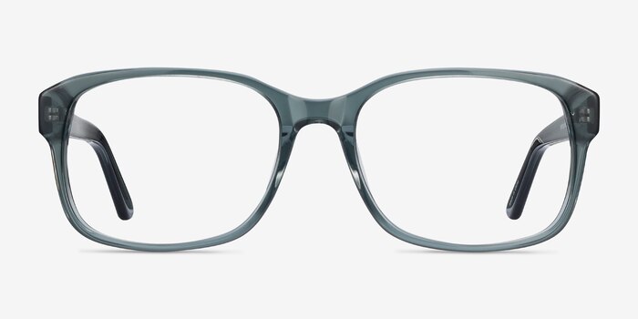Tobias Clear Gray Acétate Montures de lunettes de vue d'EyeBuyDirect